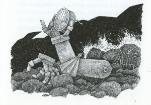 Dirk Zimmer's illustration for Hughes's book