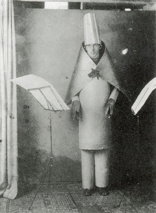 Hugo Ball at the Cabaret Voltaire, 1917