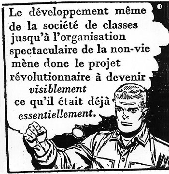 A comic strip détourned by the Situationists