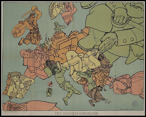 dutch propaganda map wwi