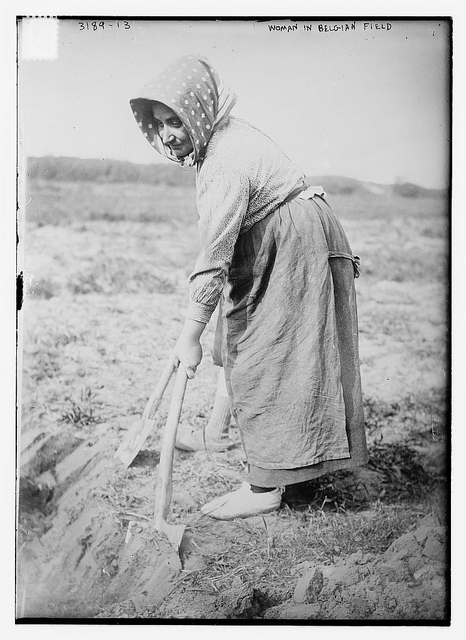 woman in field