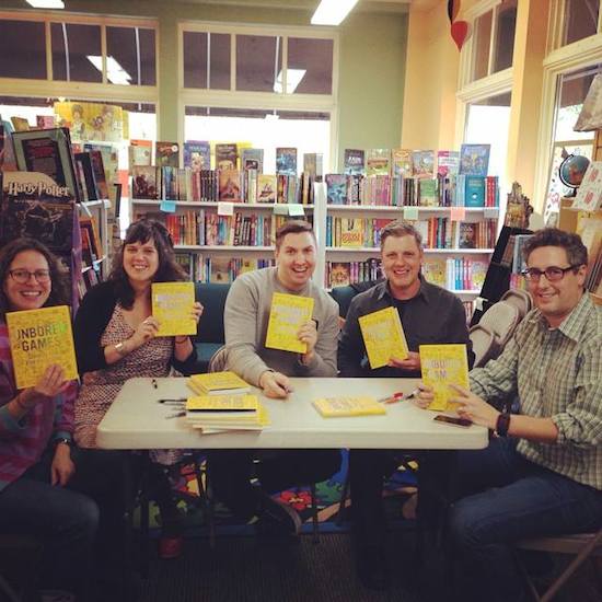 From left: Catherine Newman (contributor), Heather Kasunick and Chris Piascik (illustrators), Tony Leone (designer and art director), Joshua Glenn (co-author). Not pictured: Elizabeth Foy Larsen (co-author), Mister Reusch (illustrator), other contributors.