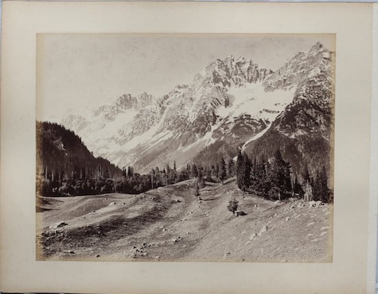 Himalaya Mountains in Kashmir - c1870's