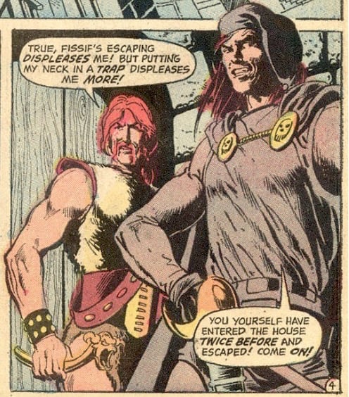 Sword of Sorcery #2 (February 1973), featuring Denny O'Neil and Howard Chaykin's adaptation of Fritz Leiber's Thieves' House