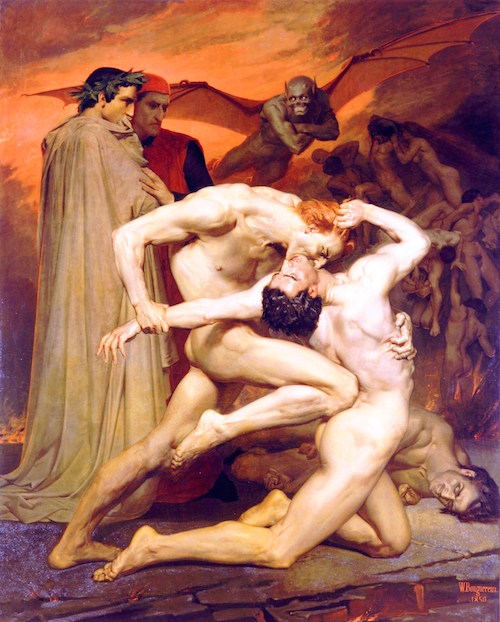 Mythology-Images-of-hell-Dante-and-Virgil-in-Hell-1850