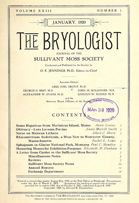 bryologist