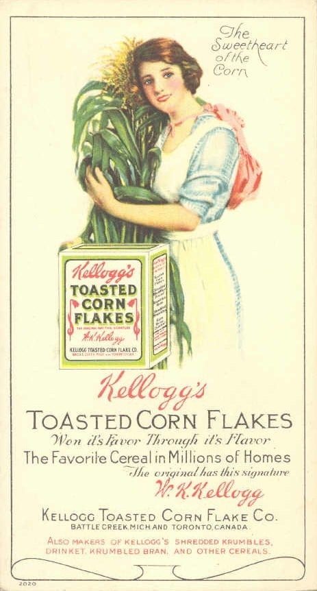 BlotterKelloggsCornFlakesAdvertizement1910s