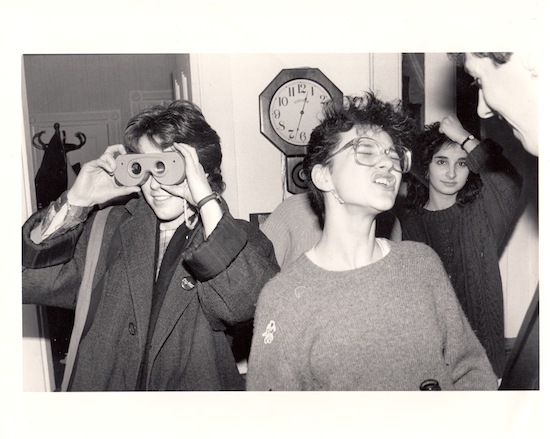 Katie Hennessy (left), c. 1986