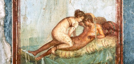 Erotic Fresco Painting From Pompeii