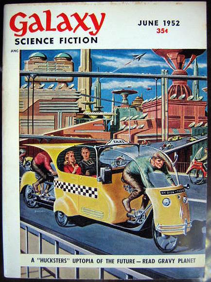 POHL & KORNBLUTH 1952 June cover of first serial "Gravy Planet" by Emsh