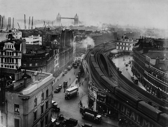 London Bridge Station In London On 1927